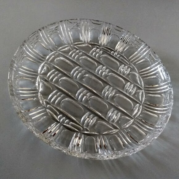 Beautiful Vintage 12” Laursitzer Crystal  Plate SEE DESCRIPTION - Picture 3 of 12